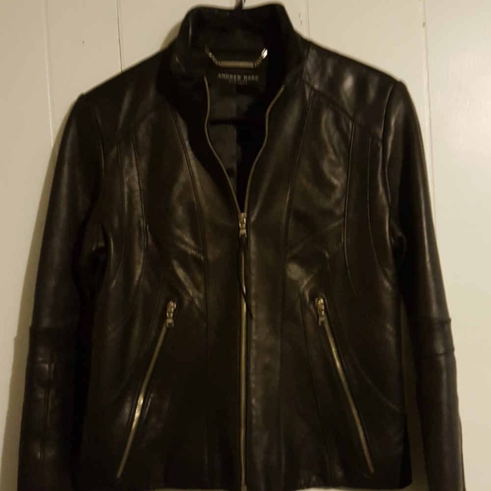 Andrew Marc Womens leather jacket